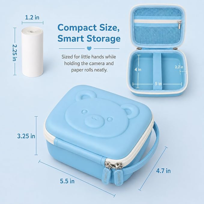 PAIYULE Kids Instant Print Camera Case