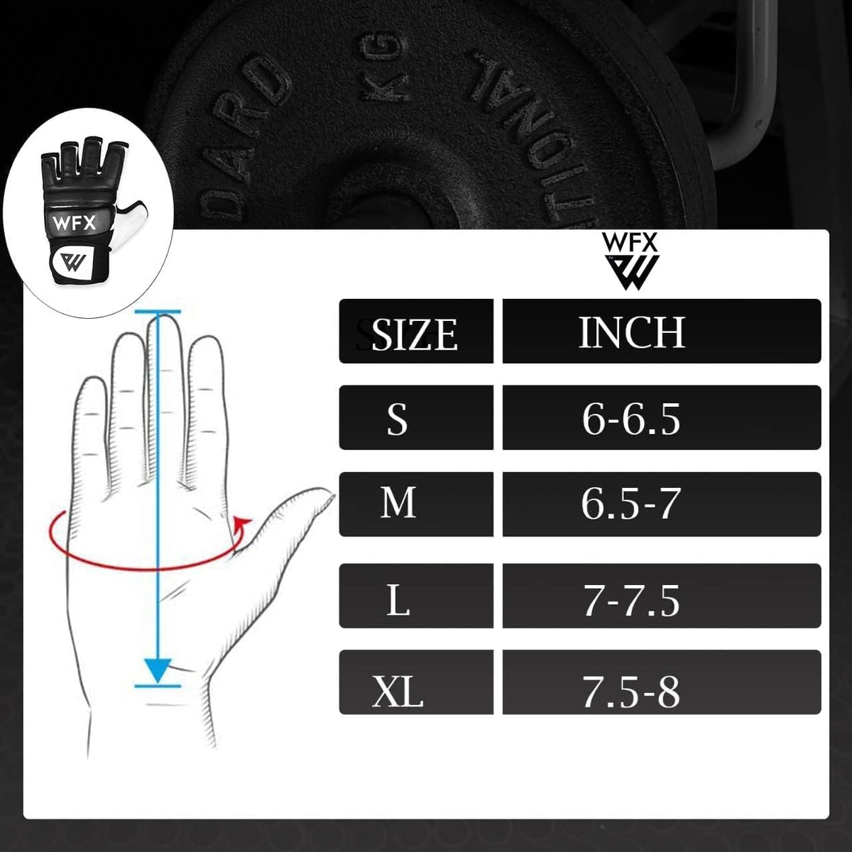 WFX Boxing Gloves - Durable MMA Training Mitts for Karate, Taekwondo & Muay Thai | Synthetic Material