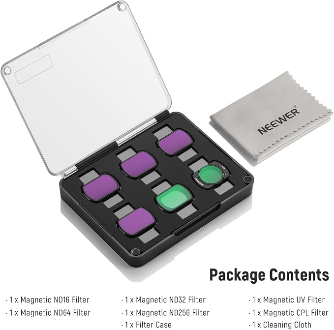 NEEWER 6 Pack ND CPL UV Filter Set Compatible
