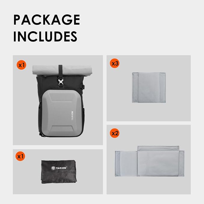TARION Rolltop Camera Backpack
