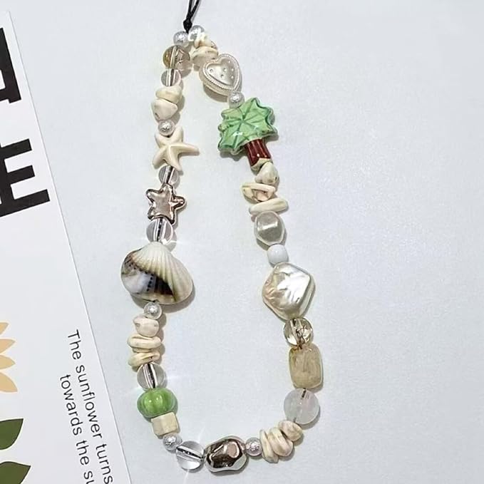 Cute Beaded Camera Wrist Strap for Phone, Digital Camera Charm Lanyard