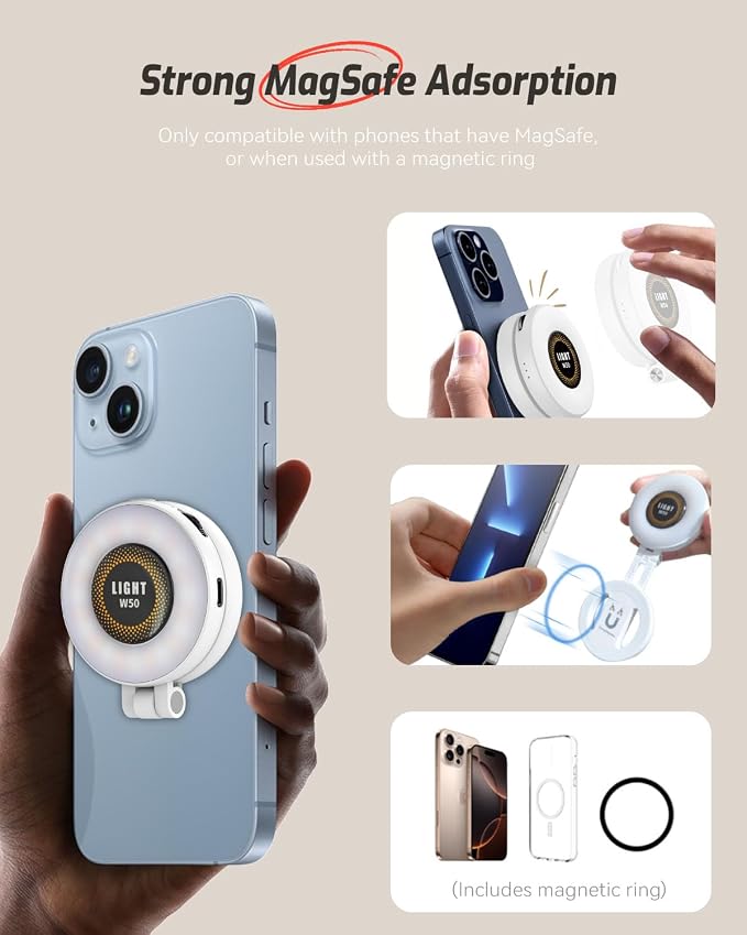 Magnetic Portable Selfie Light for iPhone