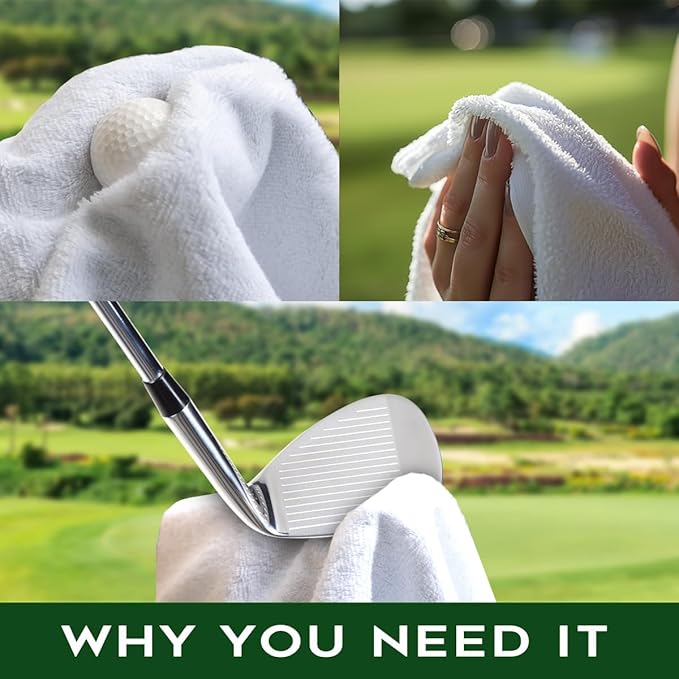 Not All Who Wander are Lost Polyester Printed Golf Towel for GolfBag, Funny Golf Gifts & Accessories for Men Women Golfs Fan Dad Grandpa, GolfLover Retirement Birthday Gifts (Navy Blue)