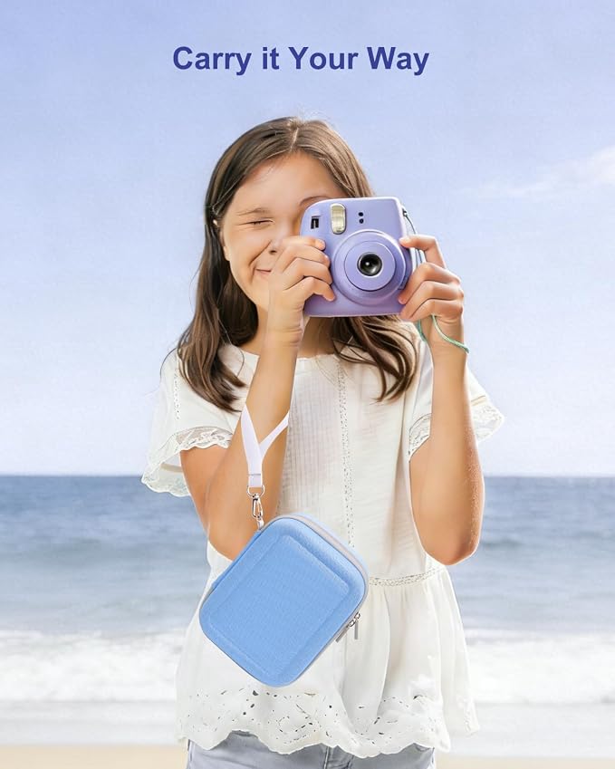 Kids Instant Print Camera Case, Shockproof Storage Bag Compatible