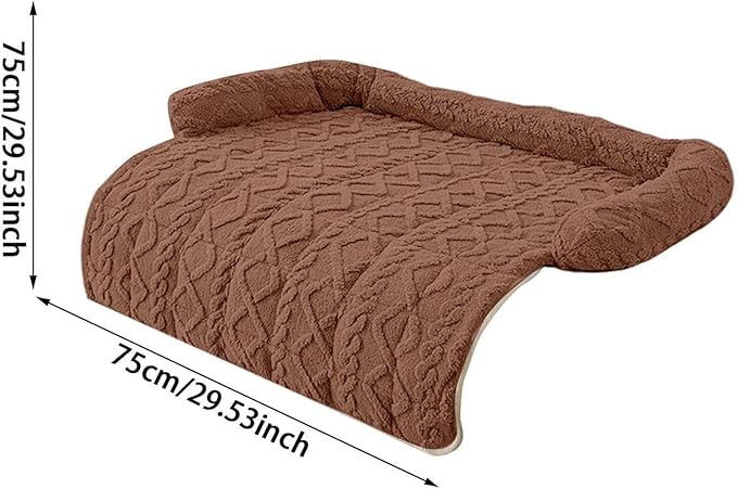 Dream Cloud Pet Sofa Bed for Couch, 2026 Upgraded Plush Washable Waterproof Non-Slip Pet Mat, Cozy Furniture Protector for Small Medium Dogs & Cats (White)