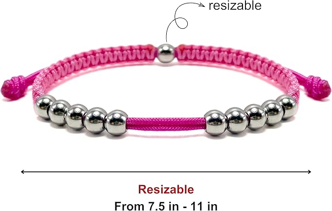 LAMIBEE Golf Stainless Steel 10 Beads Score Counter Bracelet, Golf Stroke Count Bracelet, Resizable and Easy to Adjust Golf Round Scoring Tracker, Durable and Stylish Golf Accessory