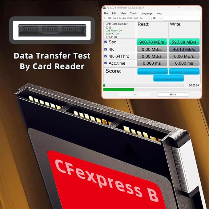 CFexpress Type-B to NVME 2230 Memory Card Kit Case CFE CFB NGFF M-Key Adapter