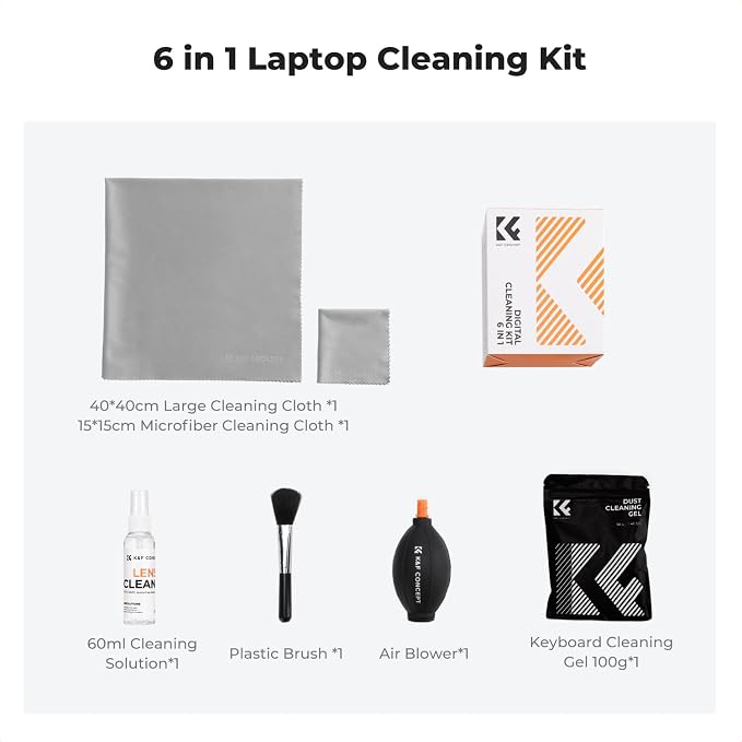 K&F CONCEPT 6-in-1 Laptop Computer Keyboard Cleaner