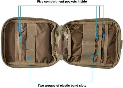 EXCELLENT ELITE SPANKER Molle Admin Pouch - Versatile Military Utility Tool Bag for EDC | Compact Design