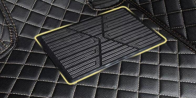 Custom All-Weather Protection Leather Car Floor Mats for Cars Sedan SUV Sports Car Waterproof Floor Mat (Yellow)