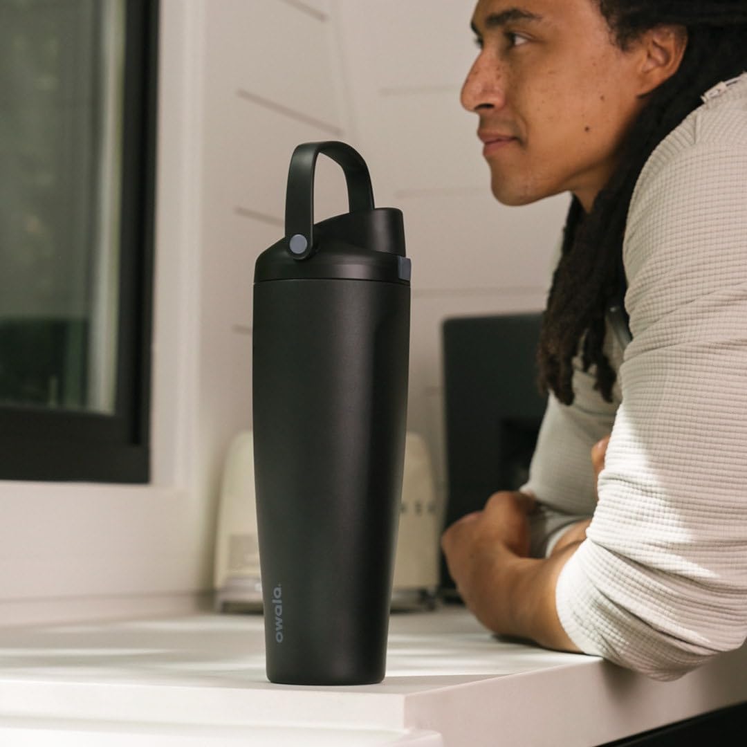 Owala FreeSip Sway Insulated Water Bottle - 40oz Stainless Steel with Two-Way Spout & Built-In Straw | BPA Free, Leak Proof, Ideal for Travel & Sports