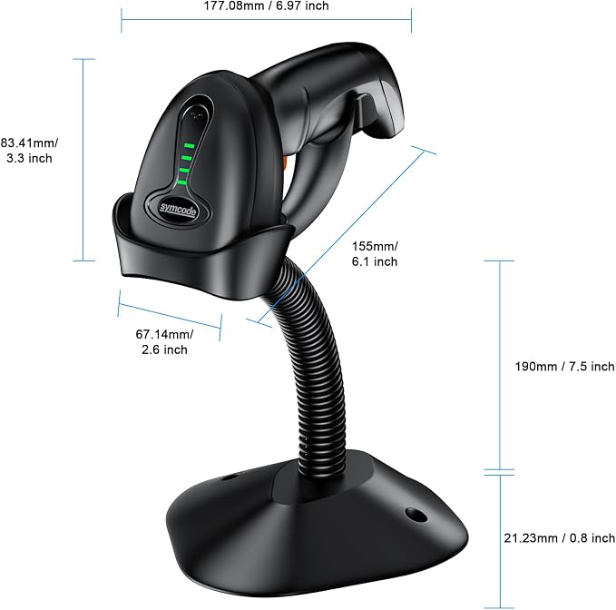 Symcode Barcode Scanner Wireless