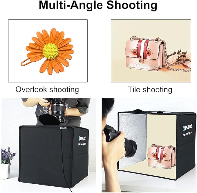 Lightbox, PULUZ 11.8"/30cm Photo Studio Light Box, Portable Picture Box