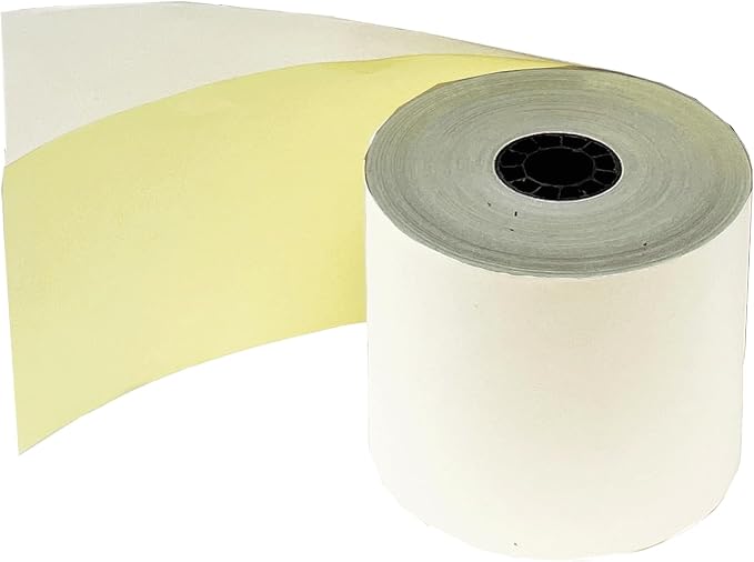 2 Ply Carbonless Rolls 3" X 95 Feet White/Yellow Receipt Paper POS Cash