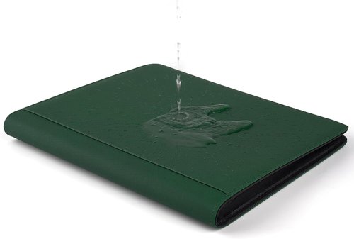 GERMUN Toploader Binder - Holds 324 Toploaders | 9 Pocket Double-Sided Storage for 3 x 4'' Cards - Diamond Green