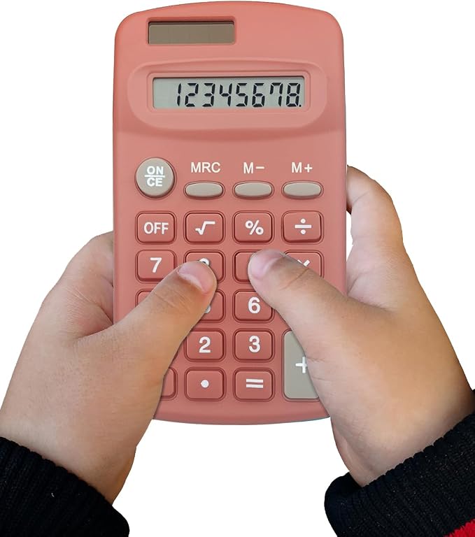 Basic Calculator Dual Power 8 Digit Desktop Calculator