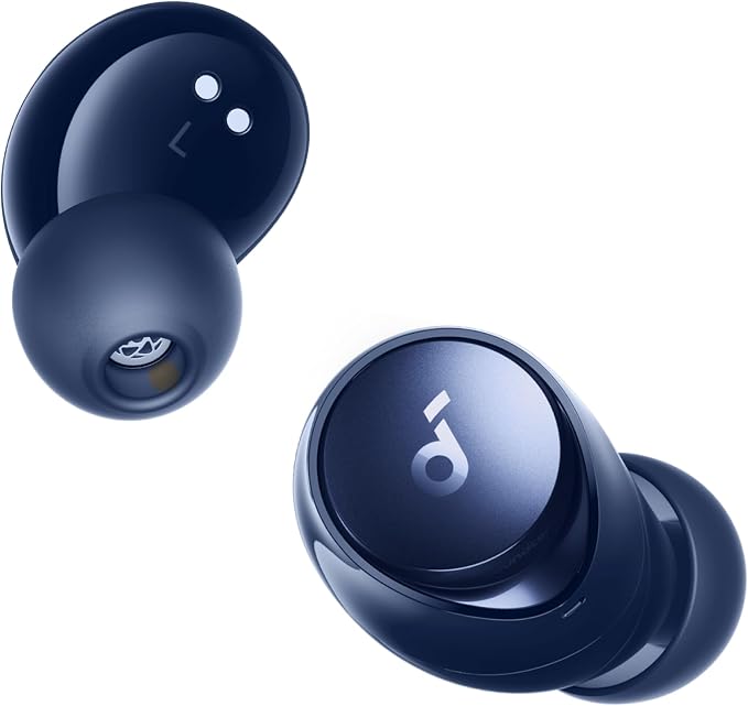 Soundcore by Anker Space A40 Adaptive Active Noise Cancelling Earbuds | Reduce Noise by Up to 98%, Ultra Long 50H Playtime, 10H Single Playtime, Hi-Res Sound, Comfortable Fit, Wireless Charge