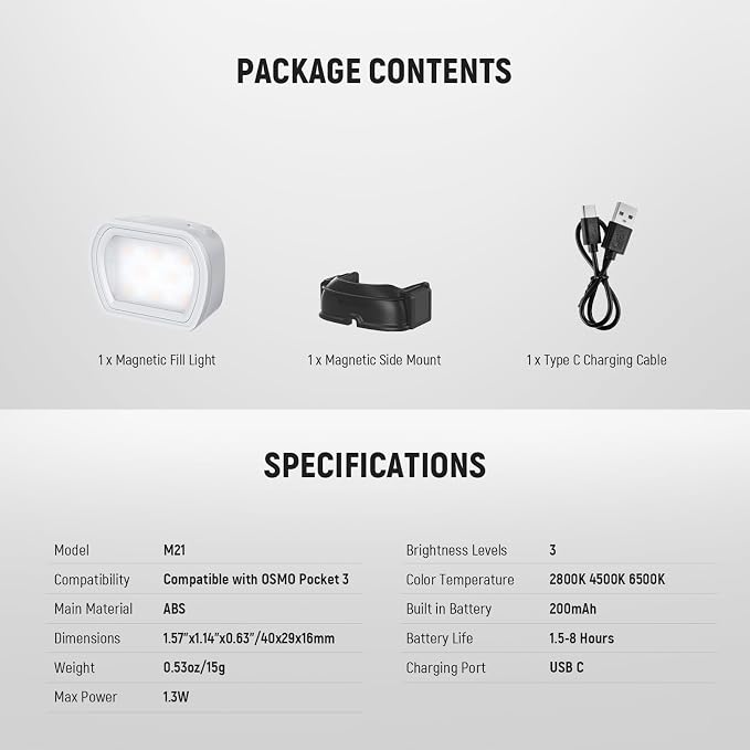 NEEWER Basics Magnetic Auxiliary Light Compatible