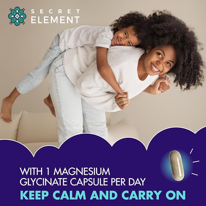 Magnesium Glycinate 500MG Capsules, Magnesium Supplement for Adults & Kids with Kava Kava, High Absorption, Vegan & Non-GMO, 120 Capsules