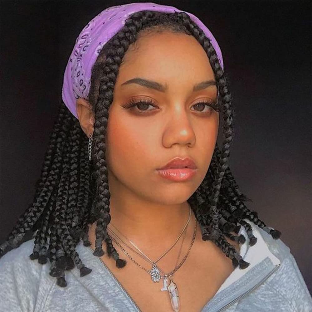 Braiding Hair Professional Pre-Stretched Braiding Hair 12 Inch 8 Packs Natural Black Hair Extensions Easy Braid Synthetic Croche