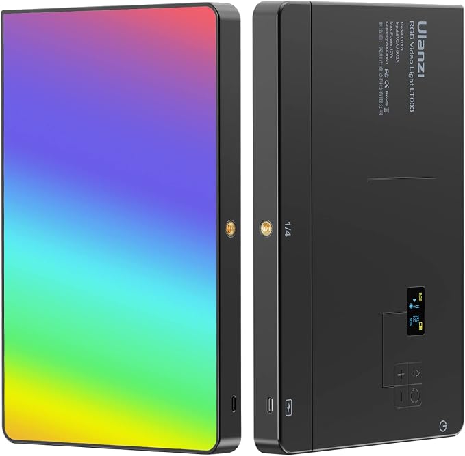 ULANZI LT003 RGB Video Light, 15W Portable LED Panel