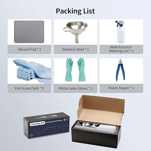 ANYCUBIC Resin Printer Accessories Tool Kits, Silicone Pad, Stainless Steel