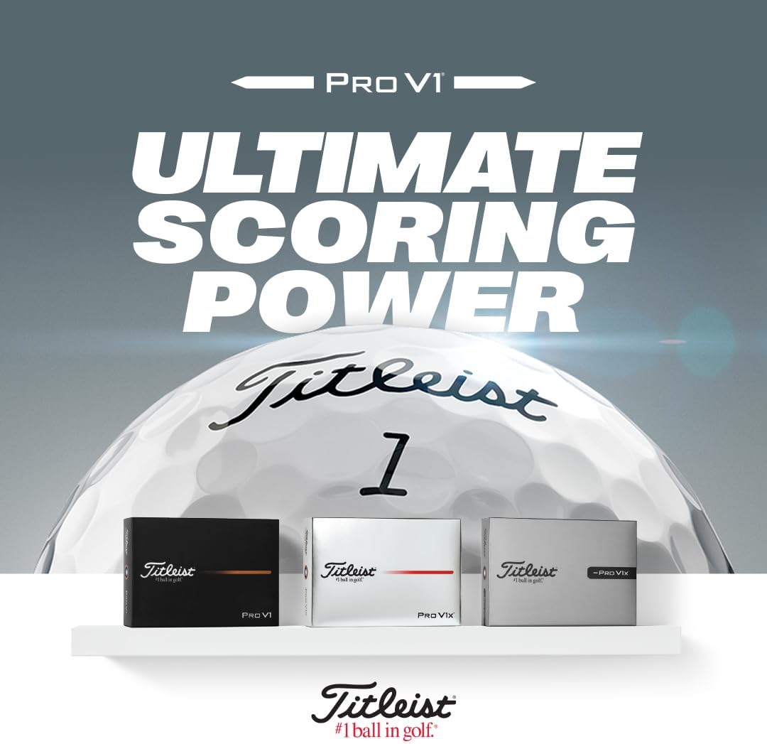 Titleist Pro V1x Golf Balls - Superior Distance & Control | Premium Performance for All Skill Levels