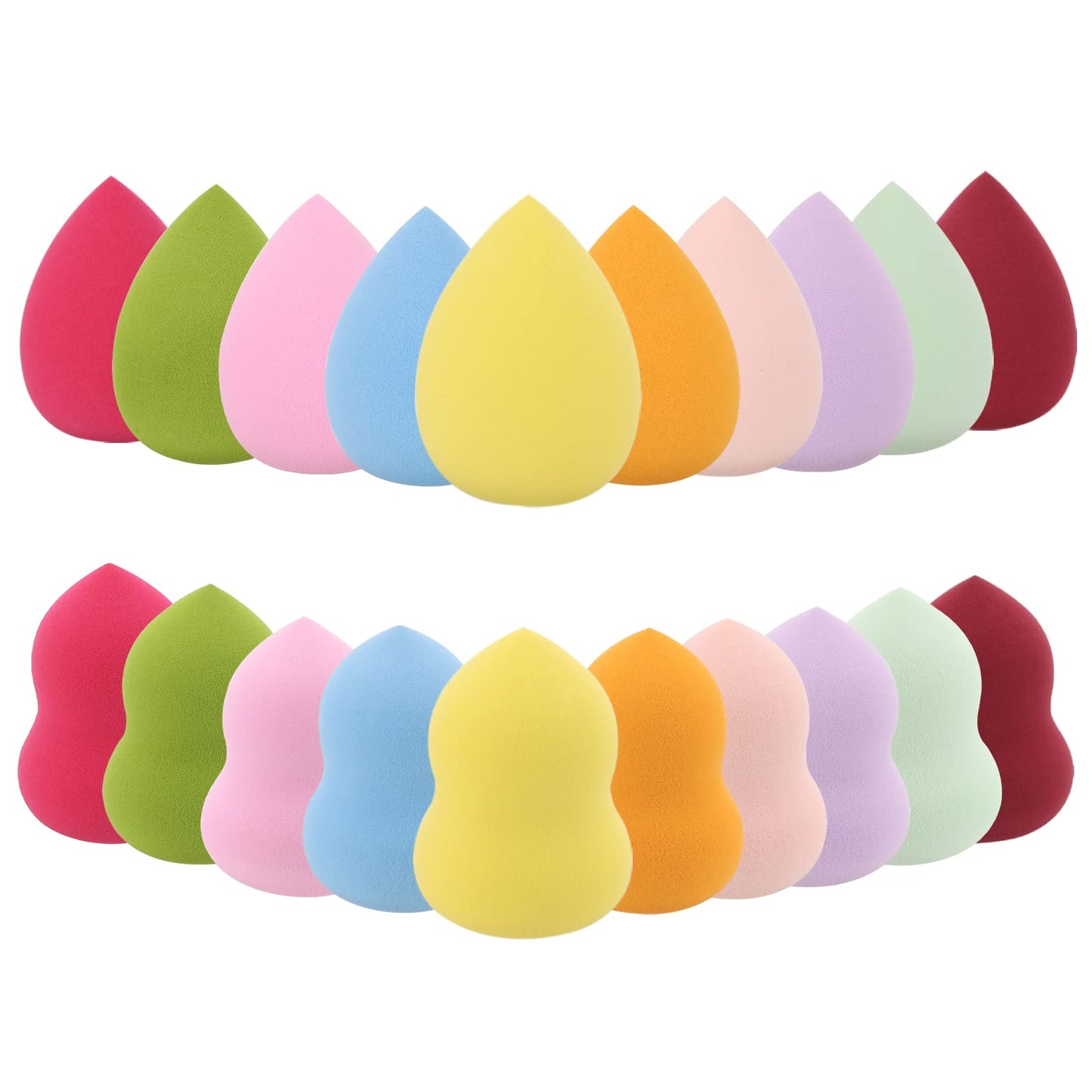 Btyms 20 Pieces Makeup Sponge Set Blender Blending Sponge Face Beauty Sponge Flawless For Foundation And Powder