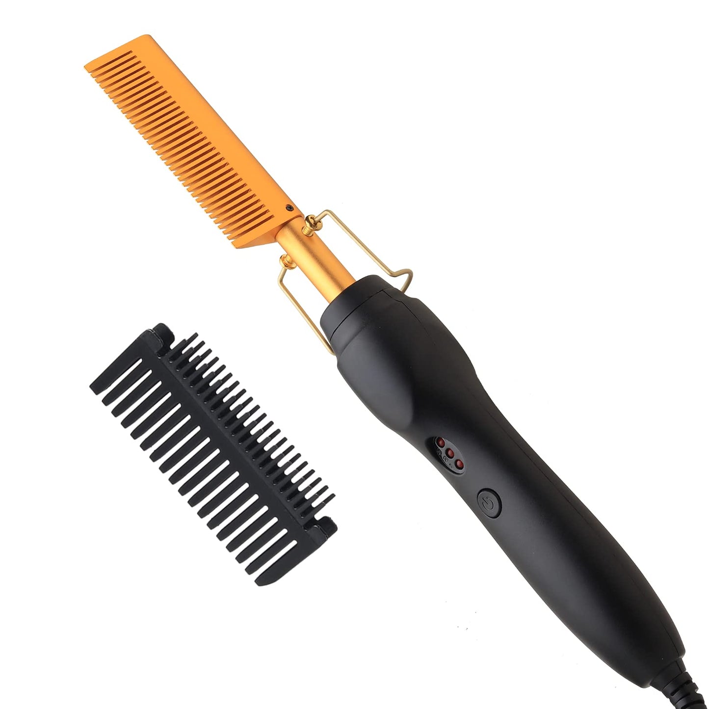 Electric Ceramic Hair Straightener And Curling Iron - Heat Pressing Flat Iron Curlers, Portable Anti-Scald Design For Wigs, Bear