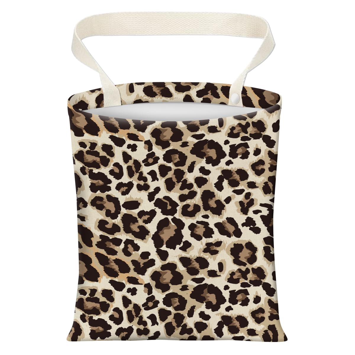 Cute Car Trash Can, Hanging Canvas Car Back Seat Organizer and Storage Bag, Funny Car Trash Bag For Travelling, Outdoor Blue Ceramic Floral
