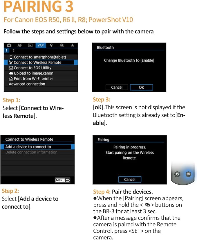 for Canon Wireless Camera Remote Control