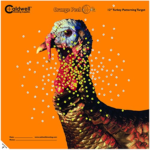 Caldwell Orange Peel Turkey Target with Flake Off Material and Strong Adhesive for Outdoor, Range, Shooting and Hunting