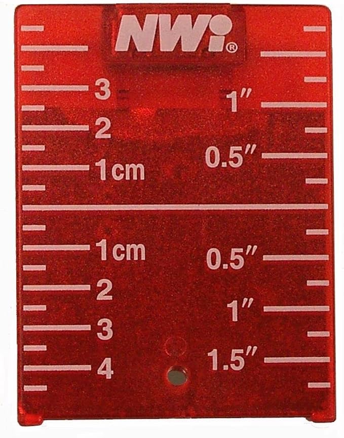 NWI NTGT Red Grid Target with Magnetic Base