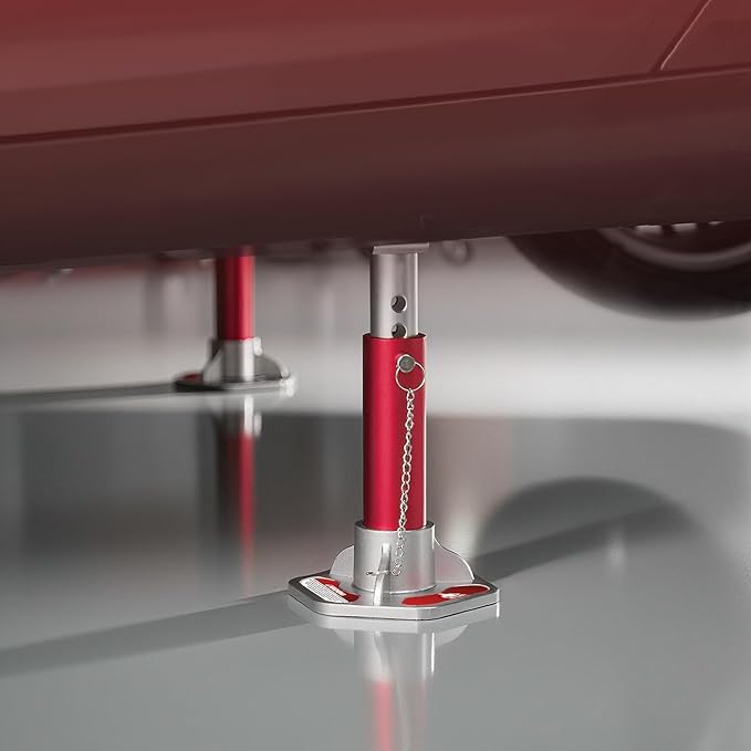 JACK BOSS 3 Ton (6000 lbs) Aluminum Lightweight Jack Stands with Locking Support Pins for Cars,SUVs, and Light Duty Trucks,1 Pair