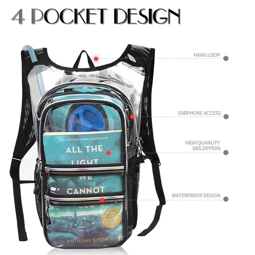 CITCAR Hydration Pack, Water Backpack with 3L Hydration Bladder Lightweight Insulation, Festival Essential, Rave Hydration Backpack, Hydropack Backpack for Rave, Hiking, Biking, Festival Gear