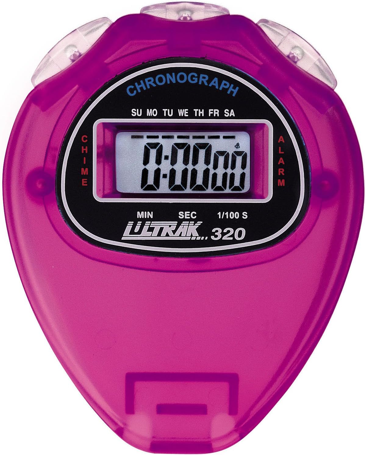 Ultrak 320 Purple Sport Stopwatch - Large Display with Alarm & Calendar Features