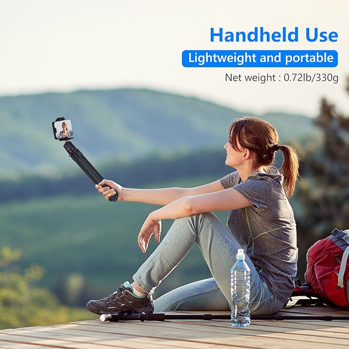 NEEWER Camera Tripod with Remote, Mini Flexible Vlog Phone Tripod Stand with