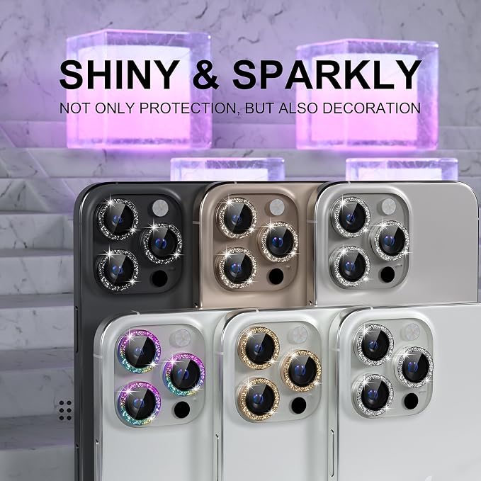 Choiche Compatible for iPhone 16 Pro/iPhone 16 Pro Max Camera Lens Protector