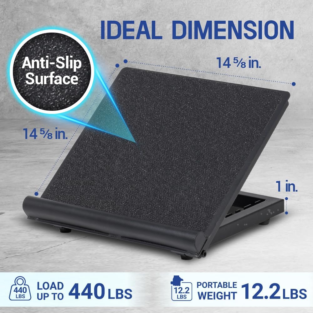 Yes4All Professional Incline Board - Slant Board for Calf Stretching & Squats | Portable Anti-Slip Design
