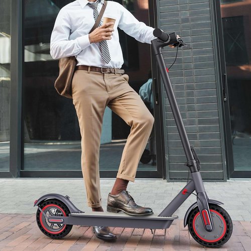**Skiennix Electric Scooter - 500W Power, 18MPH Speed, 12-18 Miles Range, Foldable Design, Dual Braking**