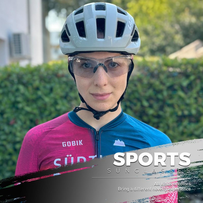SCVCN Photochromic Sport Sunglasses Cycling Clear Glasses Men Women UV400 Protection MTB BMX Fishing Running Riding Golf Driving Bike Softball Baseball 11