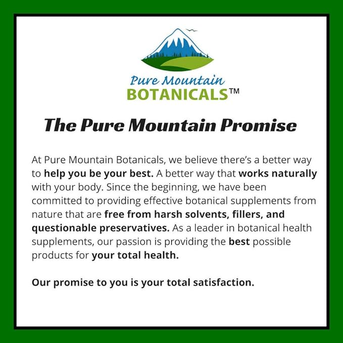 Pure Mountain Botanicals Neem Capsules - 90 Kosher Vegan Caps with 500mg Organic Neem Leaf Supplement
