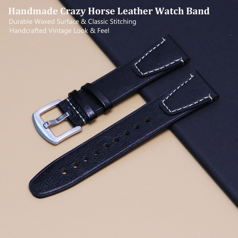XIDESSEN Fashion Vintage Leather Bands Compatible with IDW13/IDW16/IDW19 Smartwatch for Fitpolo/Woneligo/ENOMIR/TOOBUR/MILOUZ/Gydom/Faweio/Veryfit IDW19 Watch Band Women Men
