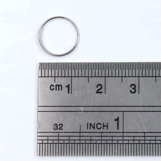 500PCS Stainless Steel Bright Silver Chandelier Split Rings, 0.47inch Diameter