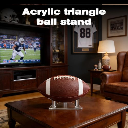 Acrylic Football Display Stand - 3 Pcs Set for Storing & Showcasing Basketballs, Soccer Balls, & More