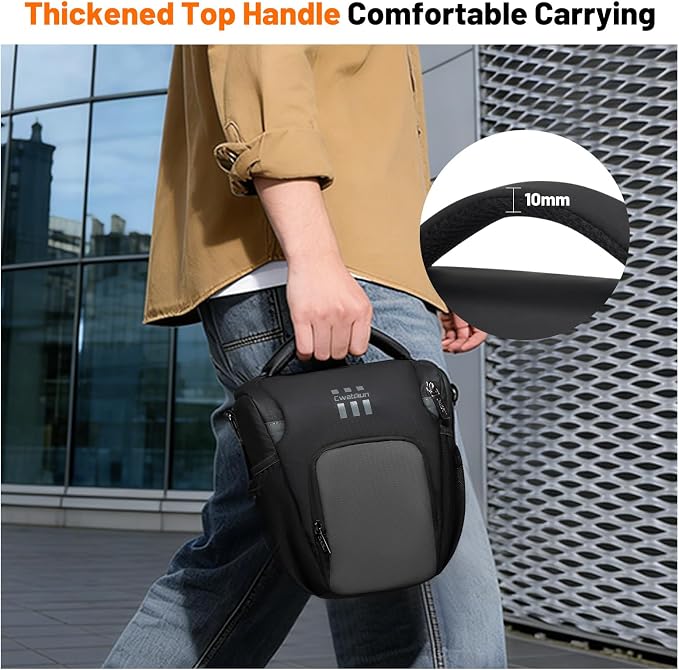 Cwatcun Camera Sling Bag Small, Compact DSLR Waterresistant Shoulder Bag