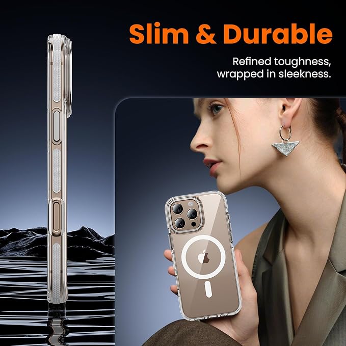 toushion 3 in 1 for iPhone 16 Pro Case Clear