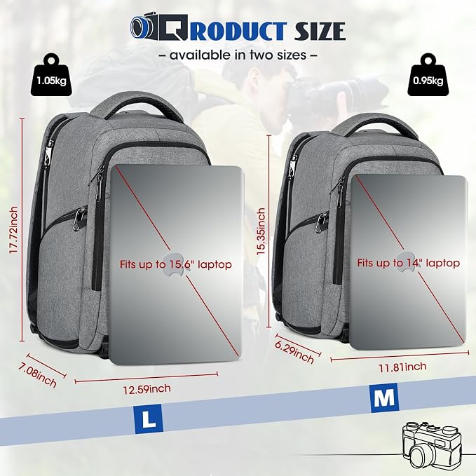Camera Backpack Camera Bag for Photographers DSLR SLR Mirrorless Camera Cases