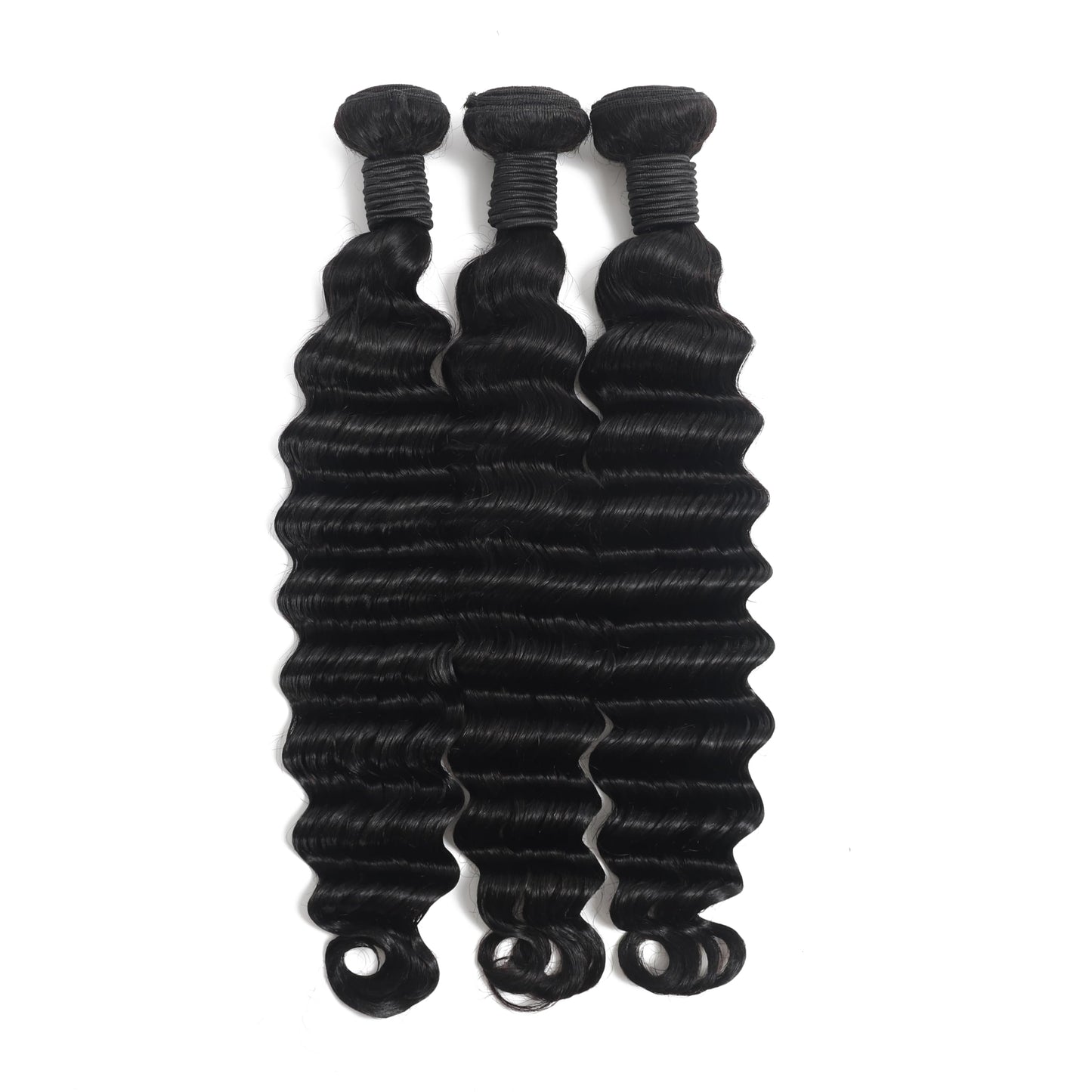 Amella Loose Deep Wave Bundles Human Hair 3 Bundles 12 14 16Inch 100% Unprocessed Brazilian Virgin Human Hair Bundles Deep Wave