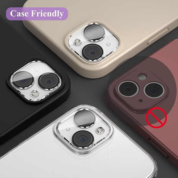 YWXTW [5 Pack Designed for iPhone 13 Camera Lens Protector, for iPhone 13 Mini